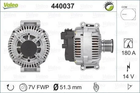 Фото генератор Valeo 440037 Генератор Valeo 440037