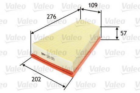 Фильтр воздушный Valeo 585019 (фото 1)