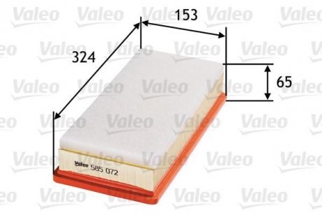 Фільтр повітря Valeo 585072