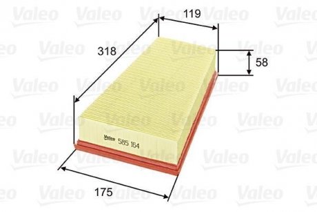 Фільтр повітряний Valeo 585164