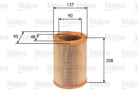 Фильтр воздушный Valeo 585608 (фото 1)