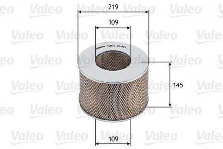 Фильтр воздушный Valeo 585646 (фото 1)