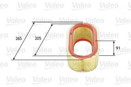 Фильтр воздушный Valeo 585647 (фото 1)