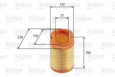 Фильтр воздушный Valeo 585690