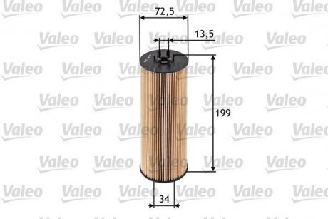 Фильтр масла Valeo 586520 (фото 1)