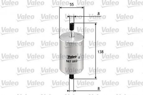 Фільтр палива Valeo 587002