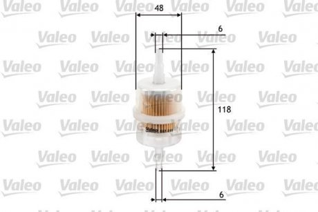 Фильтр топлива Valeo 587011