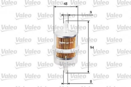 Фільтр палива Valeo 587013