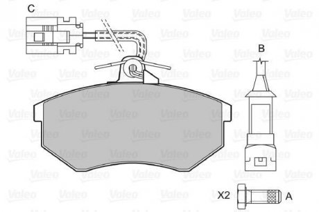 Тормозные колодки Valeo 598016