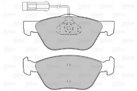 Тормозные колодки, дисковый тормоз (набор) Valeo 598065