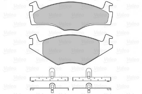 Гальмівні колодки, дискове гальмо (набір) Valeo 598258