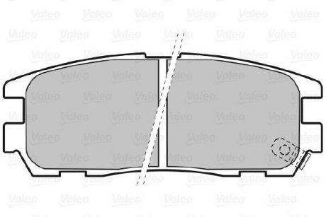 Тормозные колодки, дисковый тормоз (набор) Valeo 598507 (фото 1)