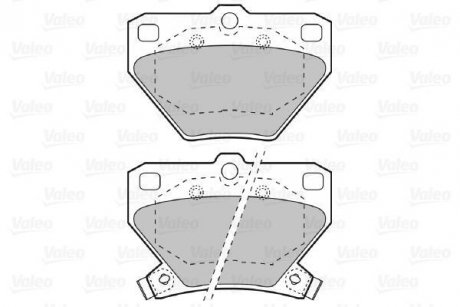 Тормозные колодки, дисковый тормоз (набор) Valeo 598577 (фото 1)