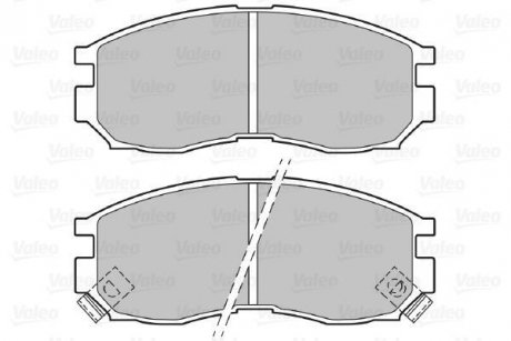 Тормозные колодки, дисковый тормоз (набор) Valeo 598625 (фото 1)