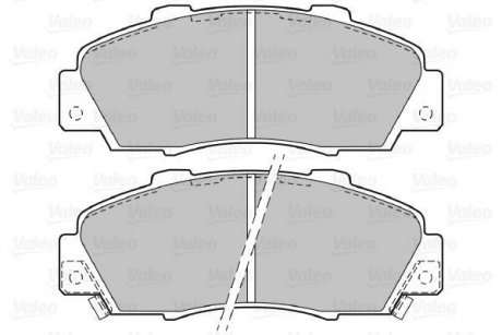 Тормозные колодки, дисковый тормоз (набор) Valeo 598627 (фото 1)