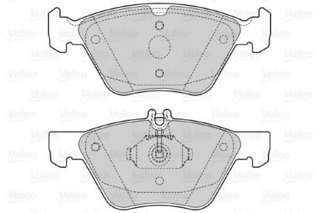 Тормозные колодки, дисковый тормоз (набор) Valeo 598636 (фото 1)