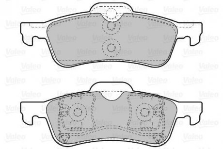 Тормозные колодки, дисковый тормоз (набор) Valeo 598643