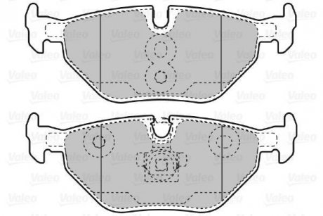 Тормозные колодки, дисковый тормоз (набор) Valeo 598753 (фото 1)