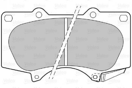 Тормозные колодки, дисковый тормоз (набор) Valeo 598857 (фото 1)