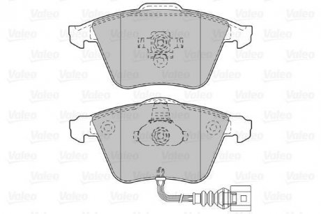 Тормозные колодки, дисковый тормоз (набор) Valeo 598863