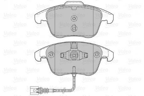 Тормозные колодки, дисковый тормоз (набор) Valeo 601036 (фото 1)