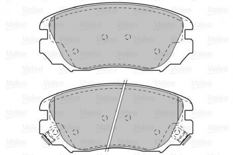 Тормозные колодки, дисковый тормоз (набор) Valeo 601047 (фото 1)