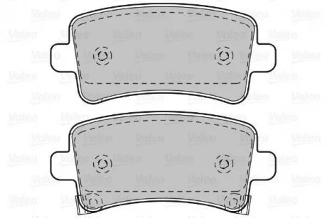 Тормозные колодки, дисковый тормоз (набор) Valeo 601049