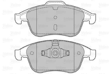 Тормозные колодки, дисковый тормоз (набор) Valeo 601050