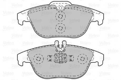 Тормозные колодки, дисковый тормоз (набор) Valeo 601051 (фото 1)