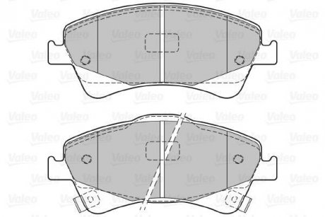 Тормозные колодки, дисковый тормоз (набор) Valeo 601059