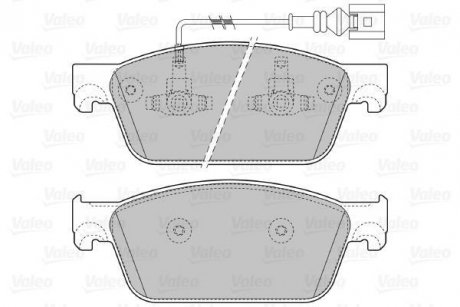 Тормозные колодки, дисковый тормоз (набор) Valeo 601124 (фото 1)