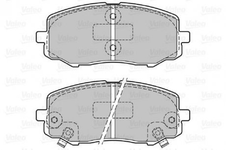 Гальмівні колодки, дискове гальмо (набір) Valeo 601131 (фото 1)