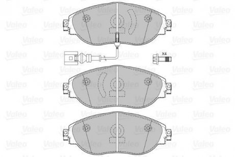 Гальмівні колодки (набір) Valeo 601286