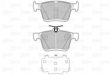 Тормозные колодки.) Valeo 601329