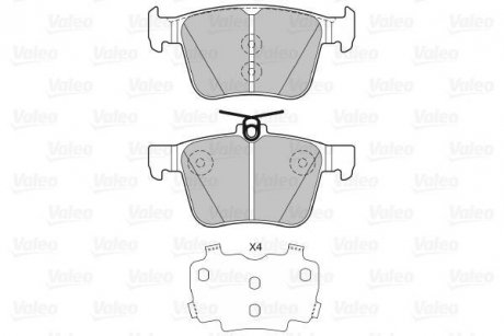 Дисковые тормозные колодки Valeo 601425