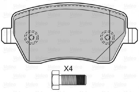 Дисковые тормозные колодки Valeo 601641