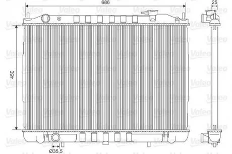Фото теплообмінник Valeo 701611 Теплообмінник Valeo 701611