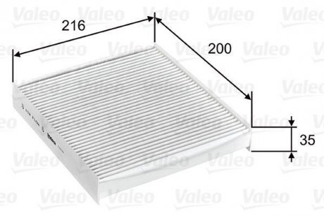 Фильтр воздуха салона zw.CLIO 12- Valeo 715746 (фото 1)