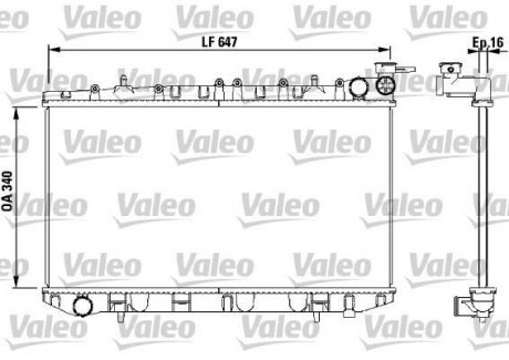 Радиатор основной Valeo 731659