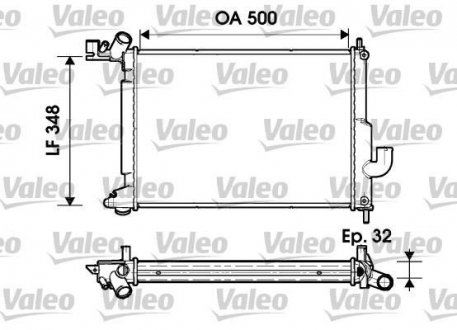 Радиатор Valeo 732349