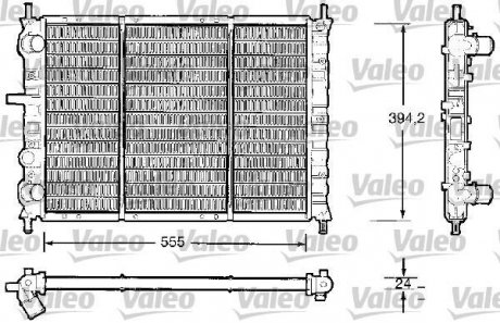 Радиатор, охлаждение двигателя Valeo 732504 (фото 1)