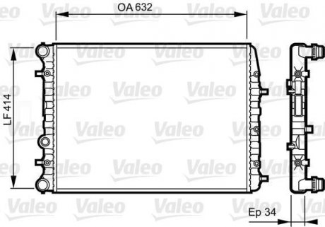 Радіатор Valeo 732864