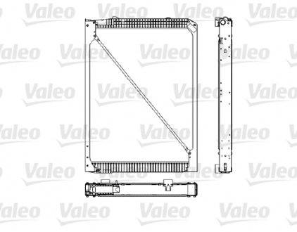 Радиатор, охлаждение двигателя Valeo 733484