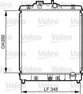 Радіатор, охолодження двигуна Valeo 734117