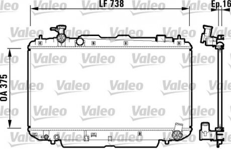 Радиатор охлаждения Valeo 734182