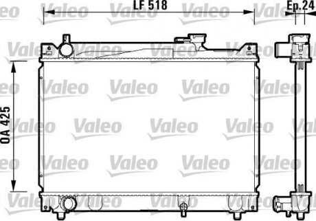 Радіатор охолоджування Valeo 734213