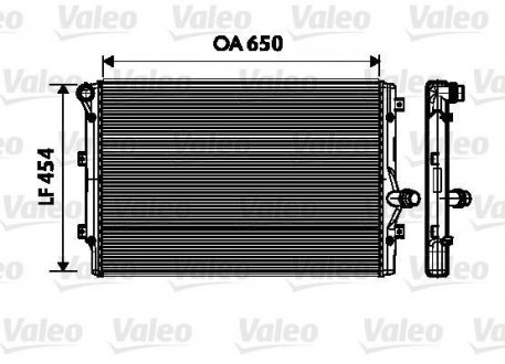 Радіатор, охолодження двигуна Valeo 734333