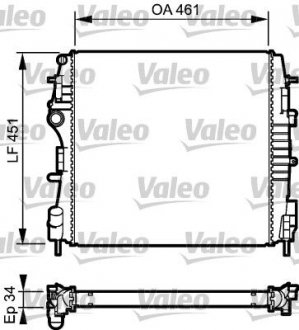 Радиатор охлаждения Valeo 734922 (фото 1)