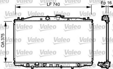 Радіатор Valeo 735050