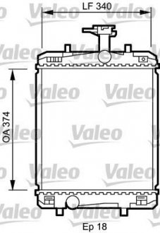 Радиатор, охлаждение двигателя Valeo 735072